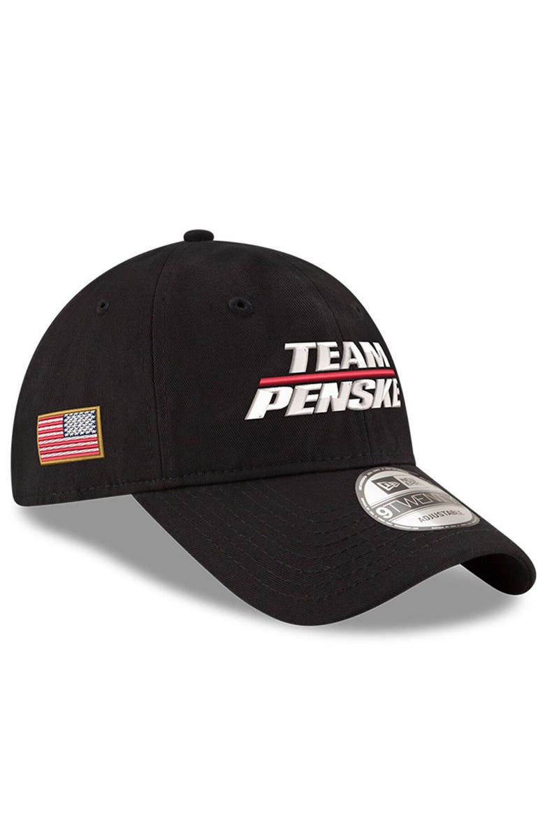 New Era Men's New Era Black Team Penske Enzyme Washed 9TWENTY Adjustable Hat, Alternate, color, 