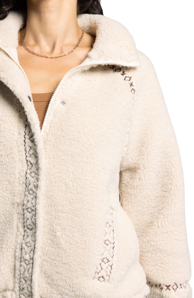 Thread & Supply Denver Faux Shearling Jacket, Alternate, color, French Oak