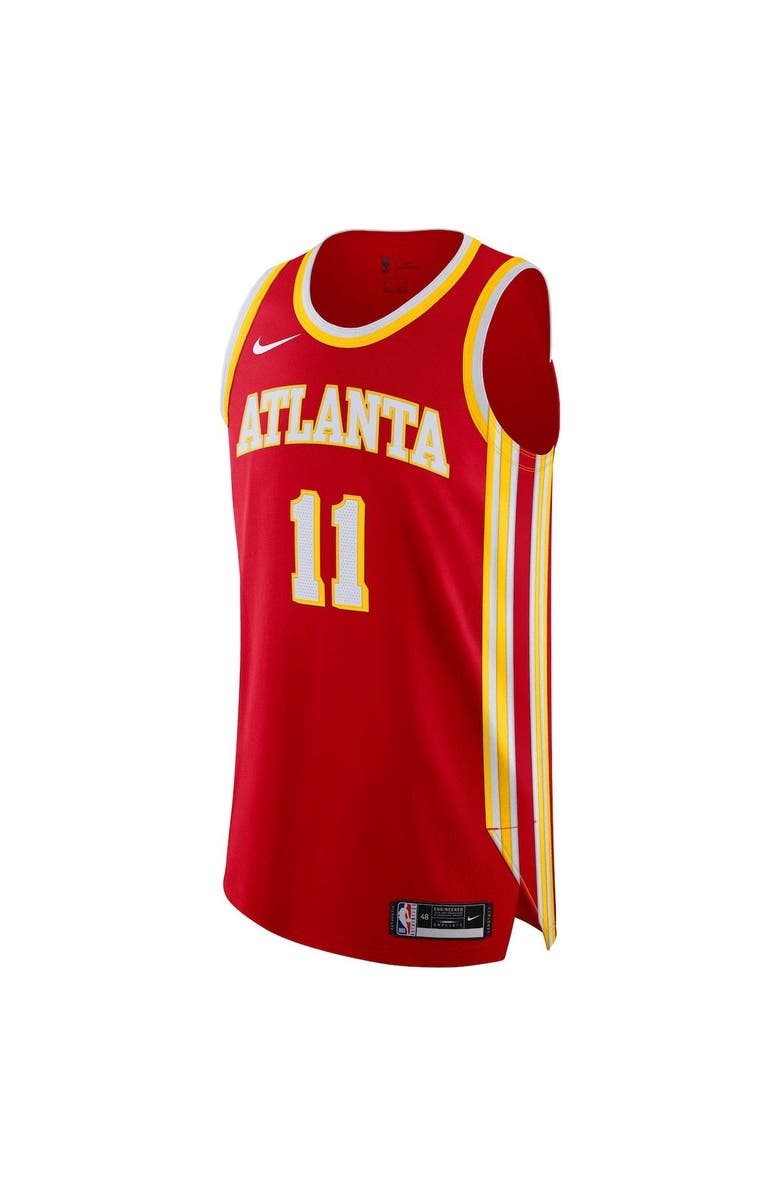 Nike Men's Nike Trae Young Red Atlanta Hawks Authentic Jersey - Icon Edition, Alternate, color, Red