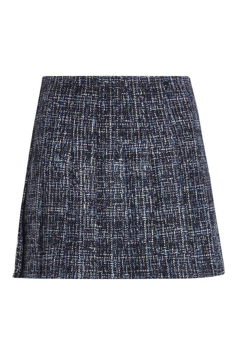 Carter Pleated Miniskirt, Alternate, color, DARK INDIGO