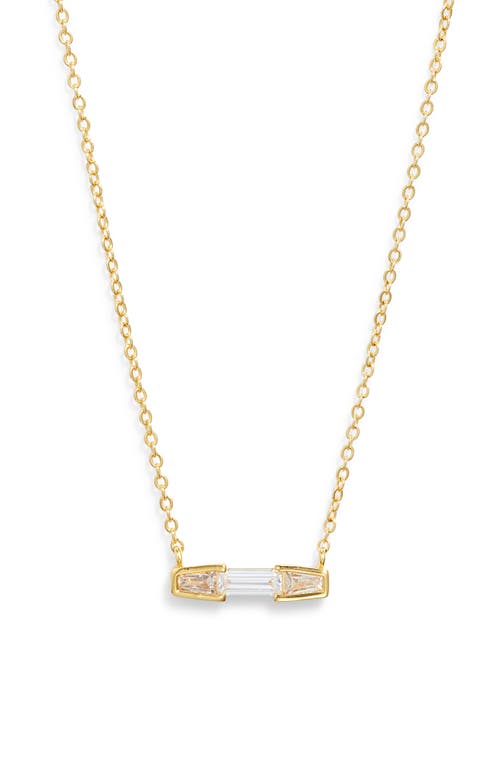 Nordstrom Cubic Zirconia Pendant Necklace In Gold