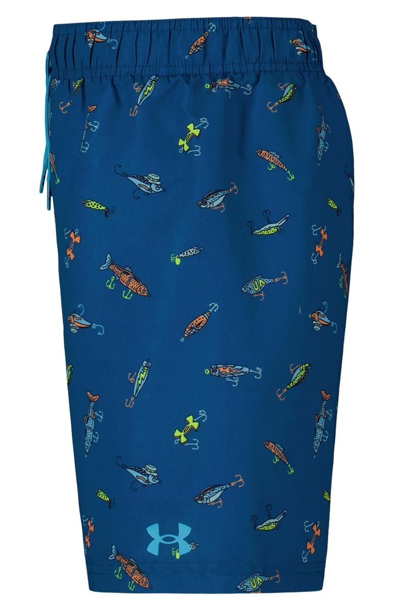 Under Armour Kids' Lure Ditsy Volley Swim Trunks, Alternate, color, Varsity Blue