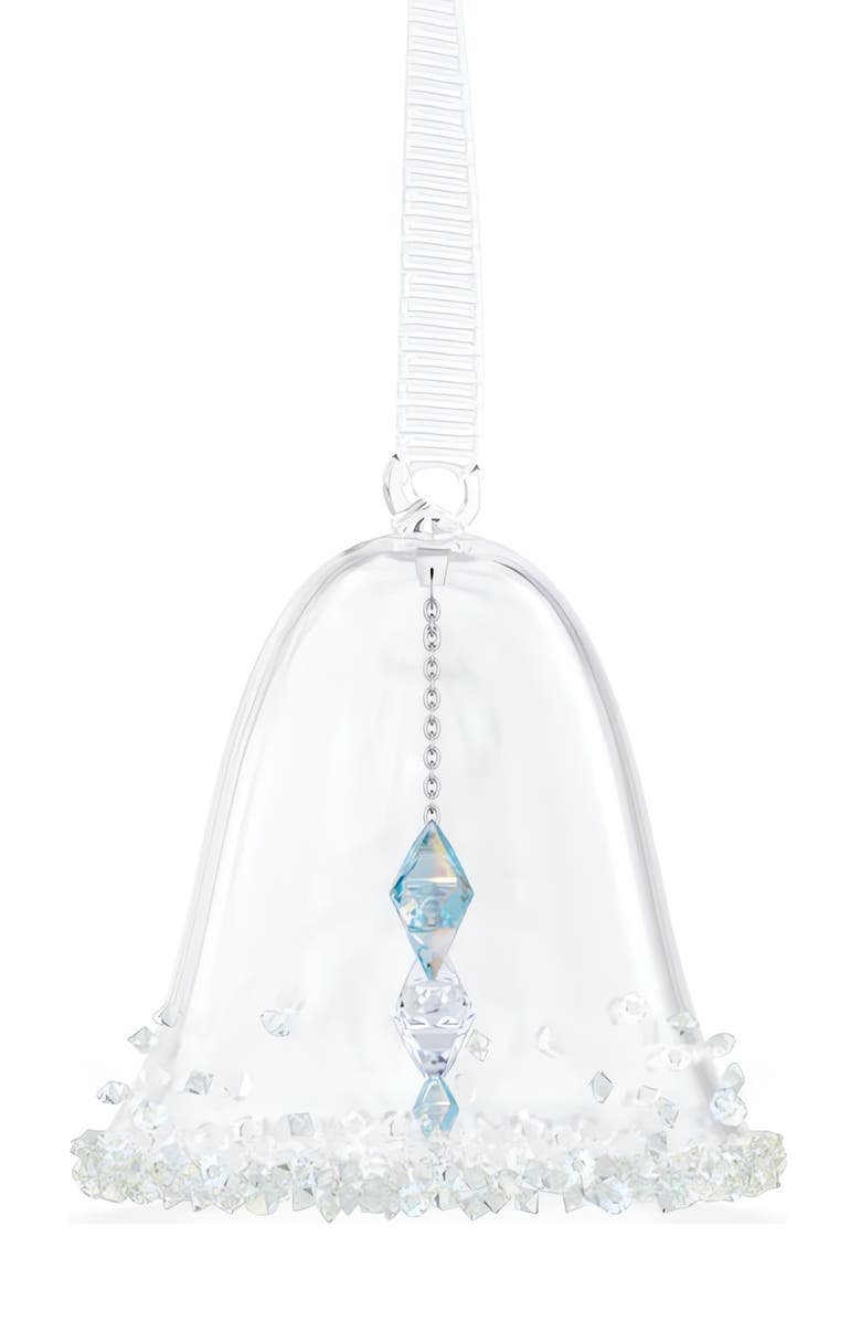 Swarovski Holiday Magic Classic Bell Ornament, Alternate, color, Clear