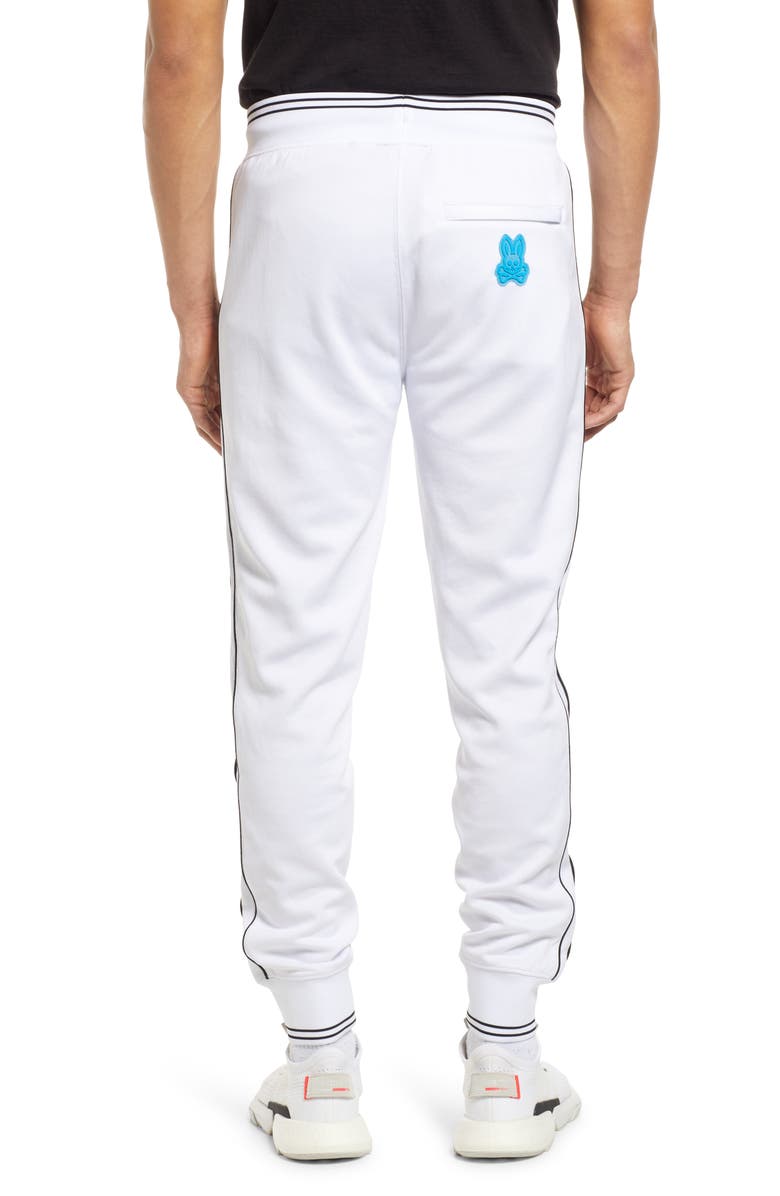 Psycho Bunny Men's Eaton Track Pants, Alternate, color, 100 White