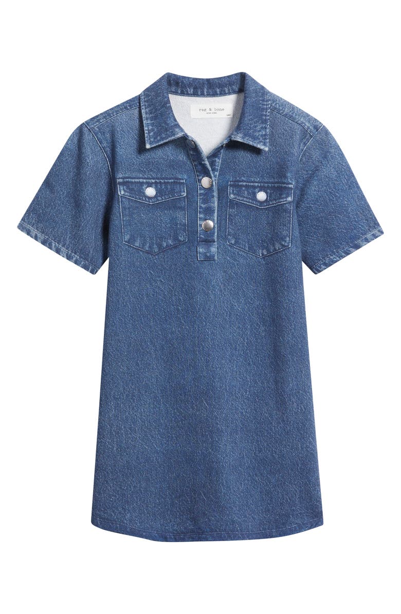 rag & bone Kids' Miramar Denim A-Line Dress, Main, color, Kona