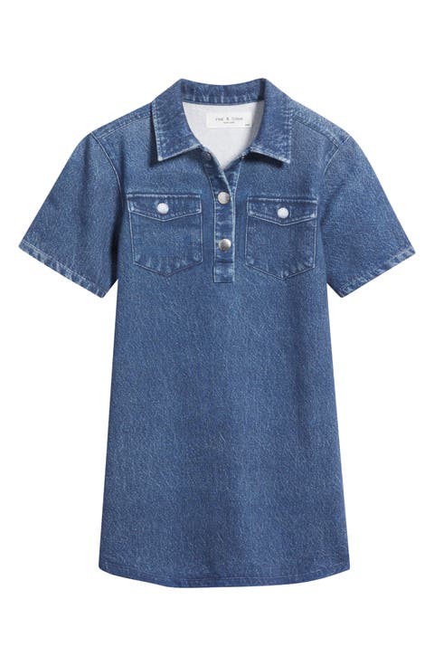 Kids' Miramar Denim A-Line Dress (Toddler, Little Kid & Big Kid) (Kona)