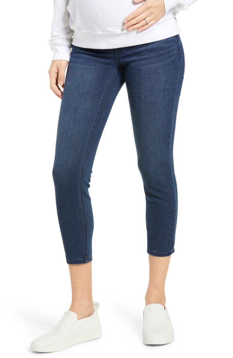 1822 Denim Flex Ankle Skinny Maternity Jeans, Main, color, 