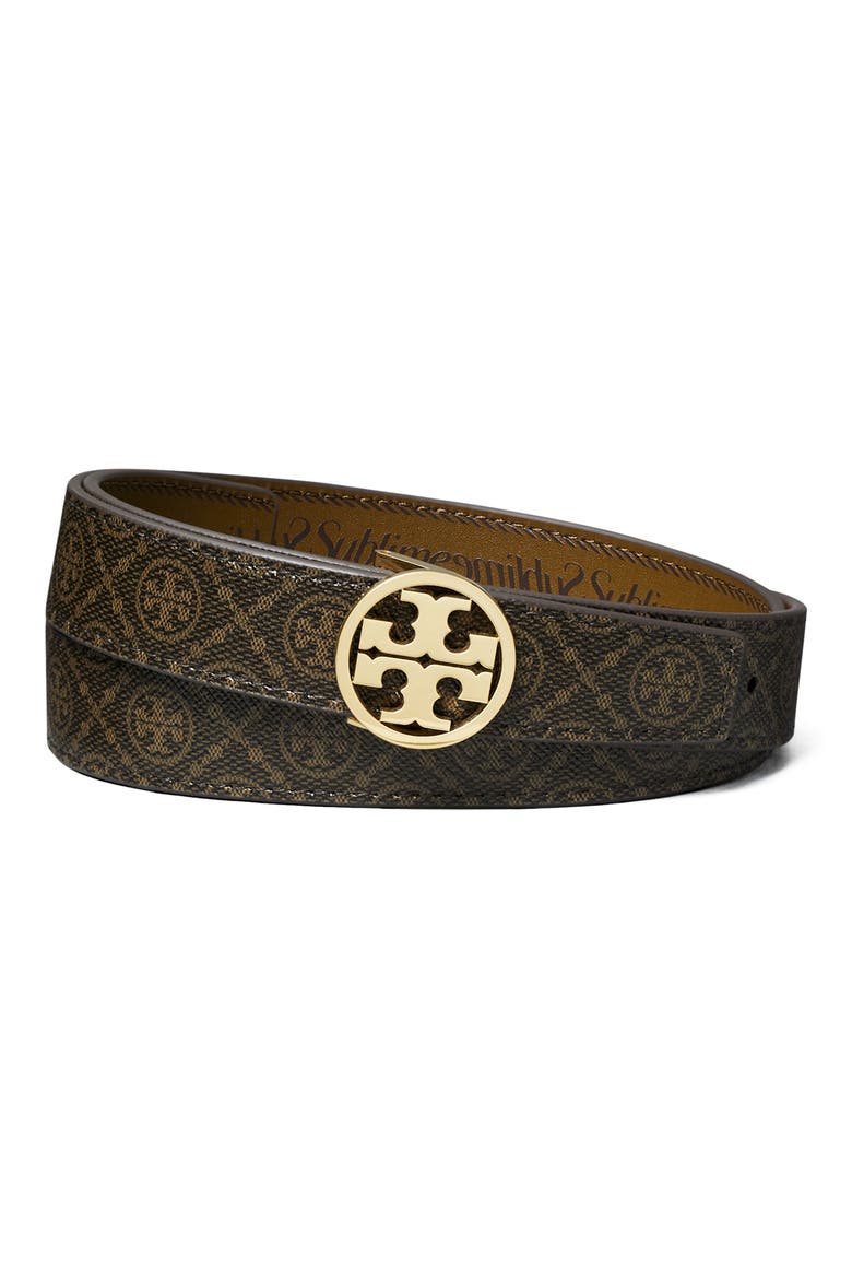 Reversible Leather Belt, Main, color, FRENCH PRESS / GOLD