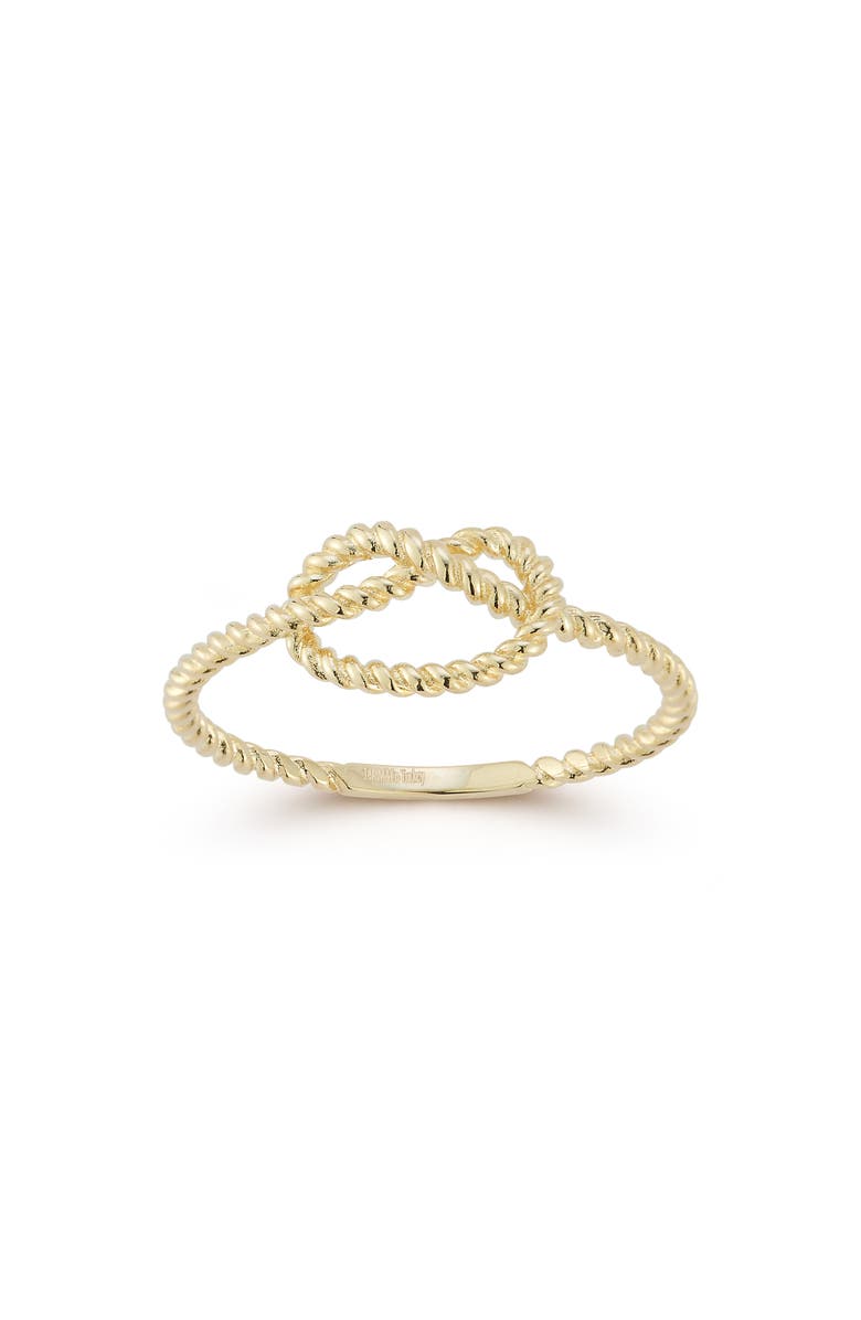 Ember Fine Jewelry 14K Gold Knot Ring, Main, color, Gold