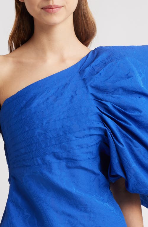 Cult Gaia Rinala One-shoulder Cotton Blend Minidress In Disco