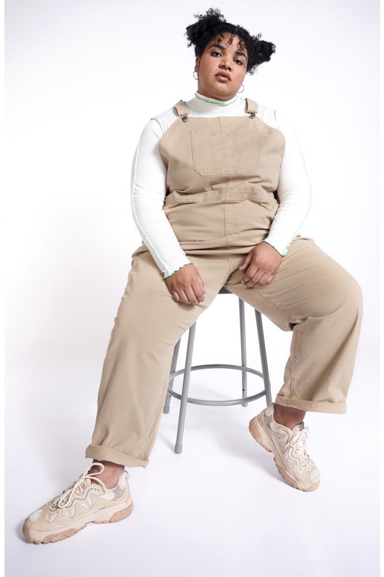 Utility Overalls (Nordstrom Exclusive), Alternate, color, BEIGE