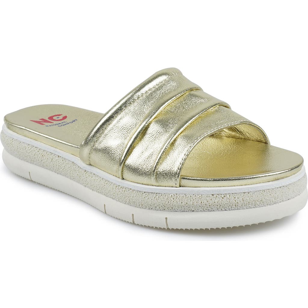National Comfort Marieller Platform Slide Sandal In Multi