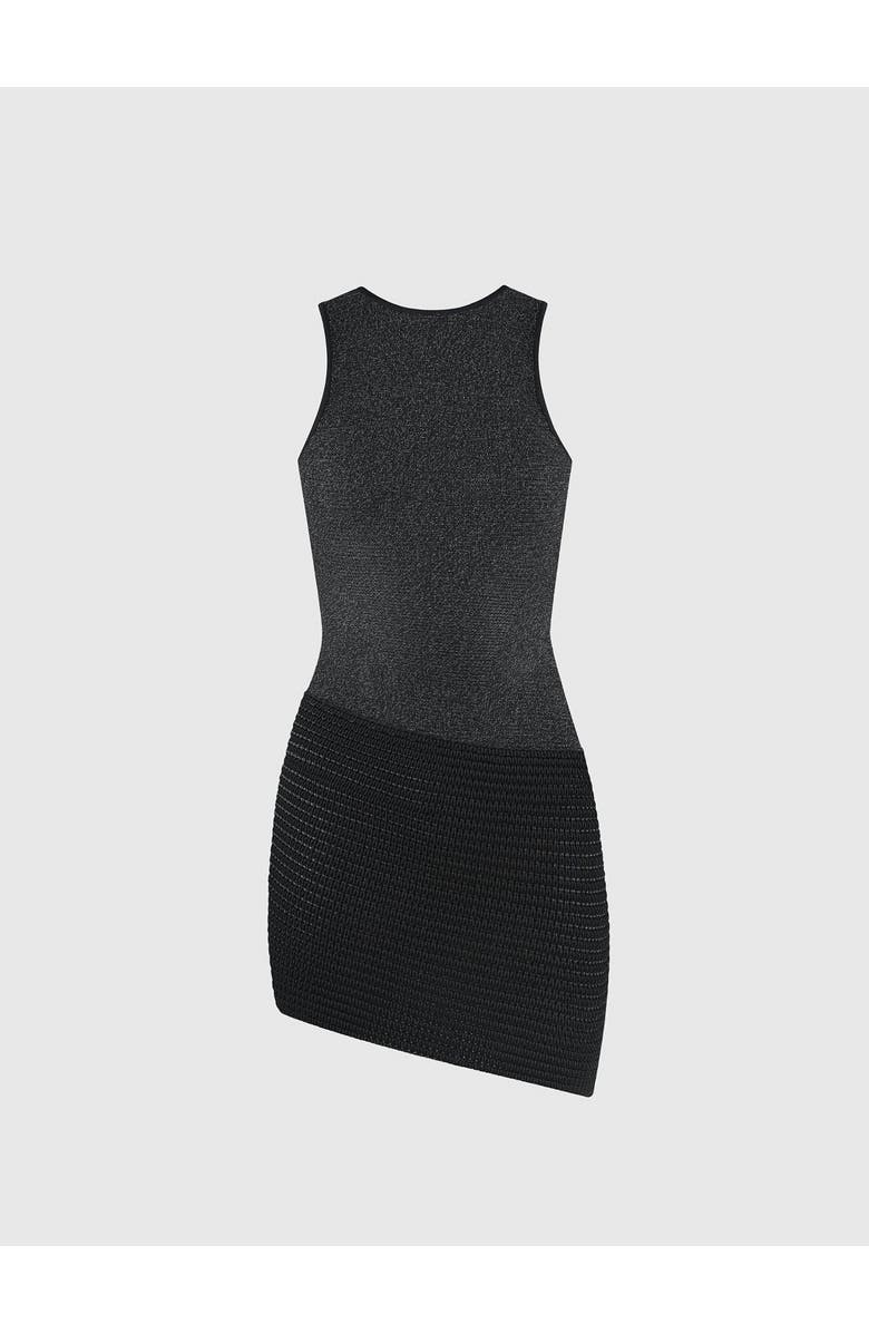 Manière De Voir Asymmetric Knit Mini Dress, Alternate, color,