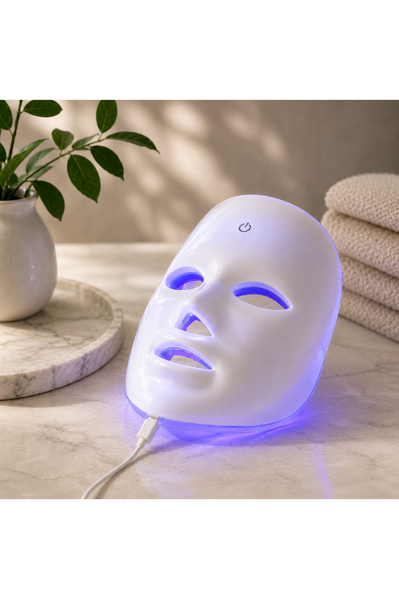 7-in-1 LED Face Mask & Sculpting Wand, Alternate, color, 100