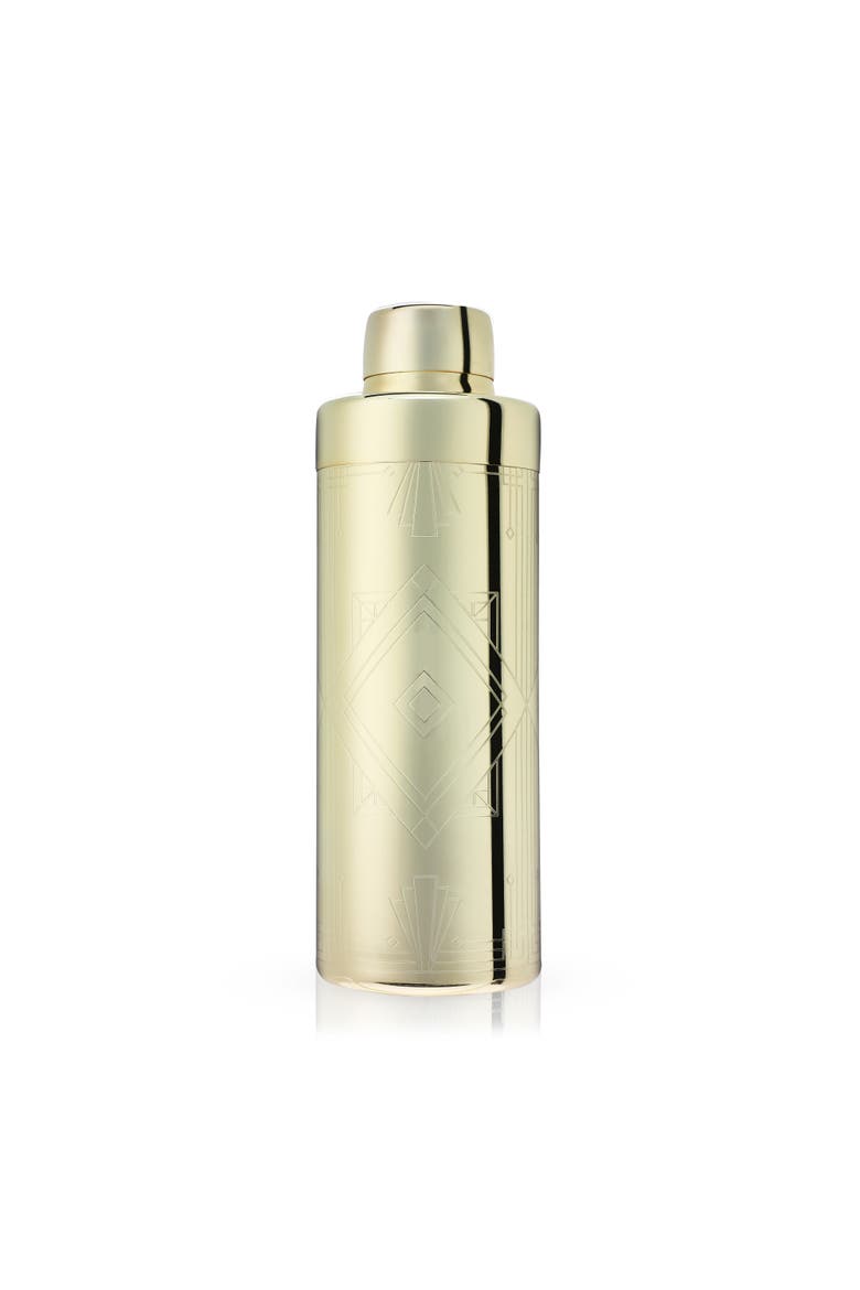 Art Deco Cocktail Shaker, Main, color, GOLD