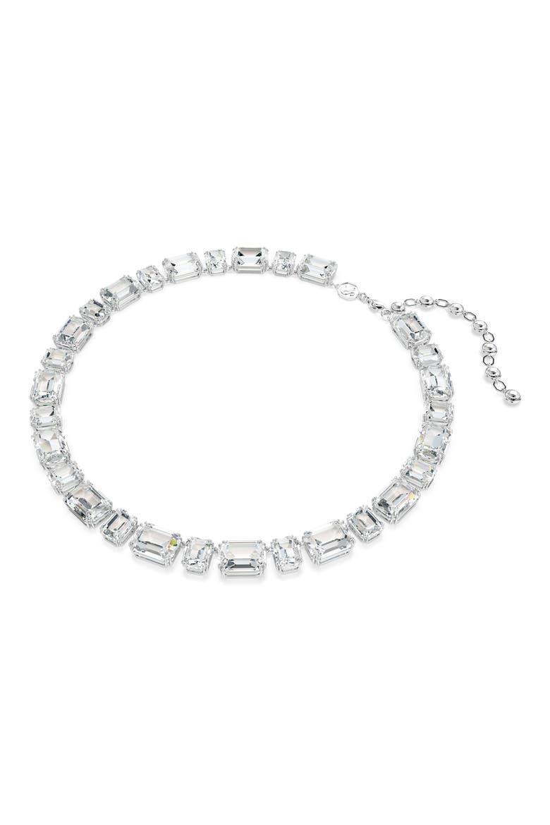 Millennia Octagon Crystal Tennis Necklace, Alternate, color, WHITE