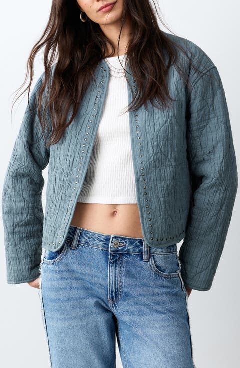 Studded Quilted Jacket