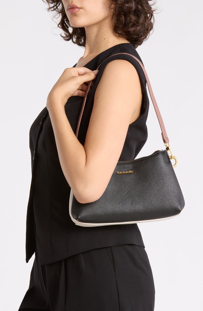 Tahari Eastside Crossbody Bag, Alternate, color, Black Block