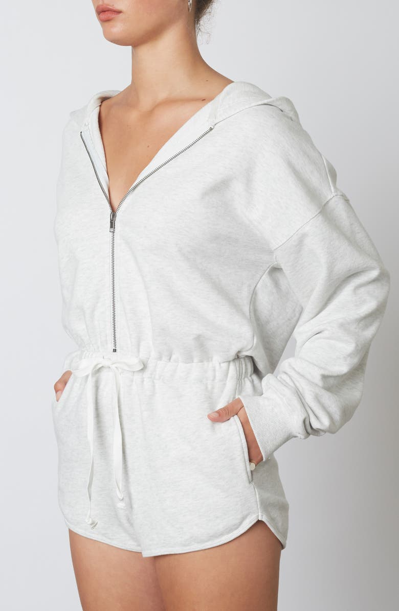 Nia Gemini Tie Waist Hooded Romper, Alternate, color, 