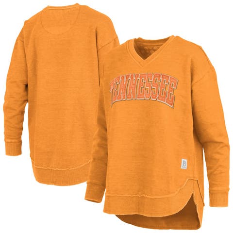 Women's Pressbox Tennessee Orange Tennessee Volunteers Westin Poncho V-Neck Pullover Sweatshirt