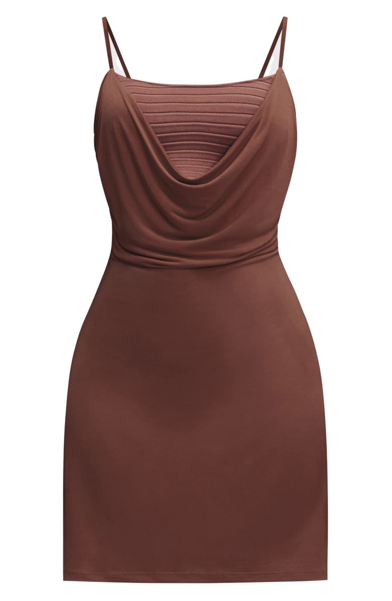 Herve Leger The Elizabeth Dress, Alternate, color, Coffee