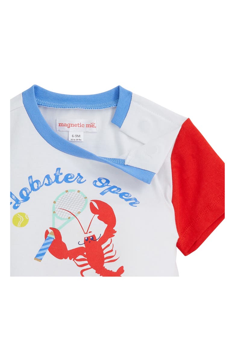 Magnetic Me Kids' Lobster Graphic T-Shirt & Shorts Set, Alternate, color, 