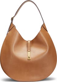 Polo Ralph Lauren Large Polo ID Leather Shoulder Bag