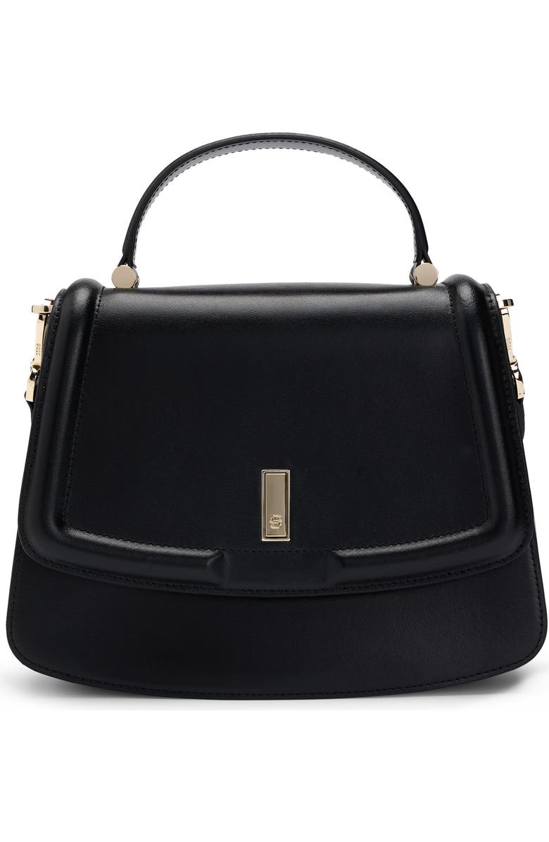 HUGO Ariell Leather Top Handle Bag, Main, color,