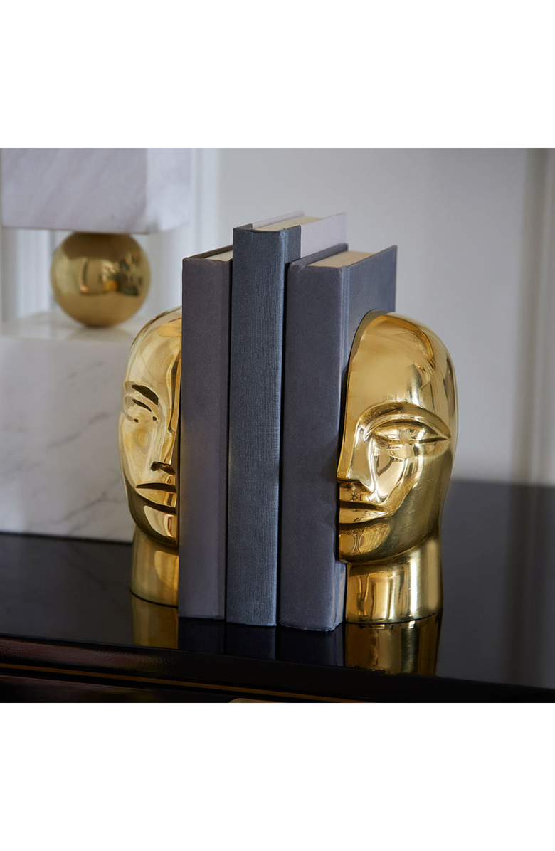 Jonathan Adler Brass Atlas Bookends, Alternate, color,