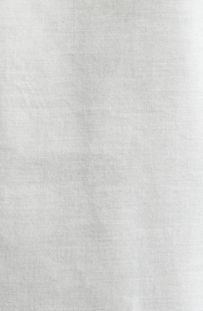 Eleventy Cotton Blend Mélange Button-Up Shirt, Alternate, color, Light Gray Melange