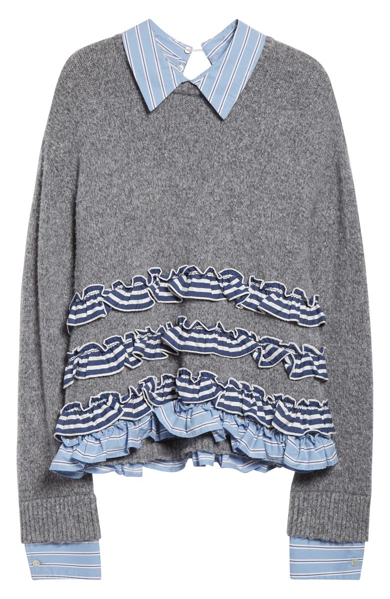 Cinq à Sept Leina Layered Look Sweater, Alternate, color,