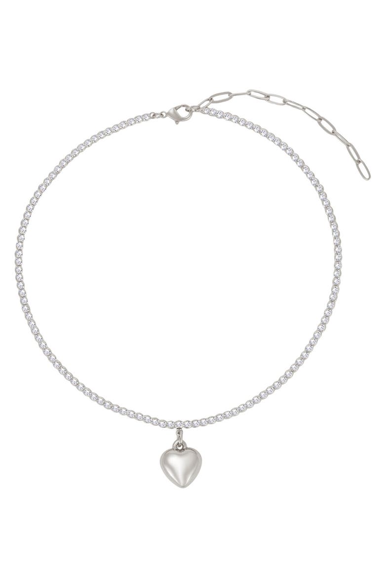 Paperclip Link Toggle Lariat Necklace, Main, color, SILVER