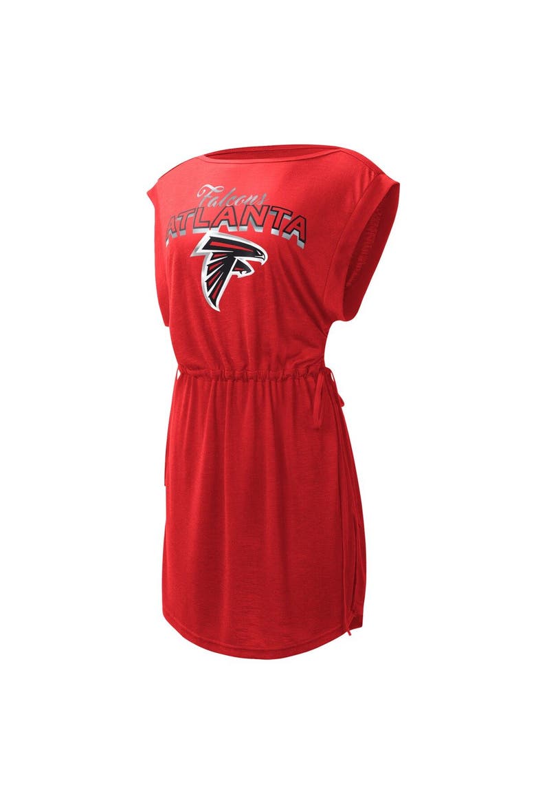 Women's G-III 4Her by Carl Banks Red Atlanta Falcons G.O.A.T. Logo Swimsuit Cover-Up, Alternate, color, Red