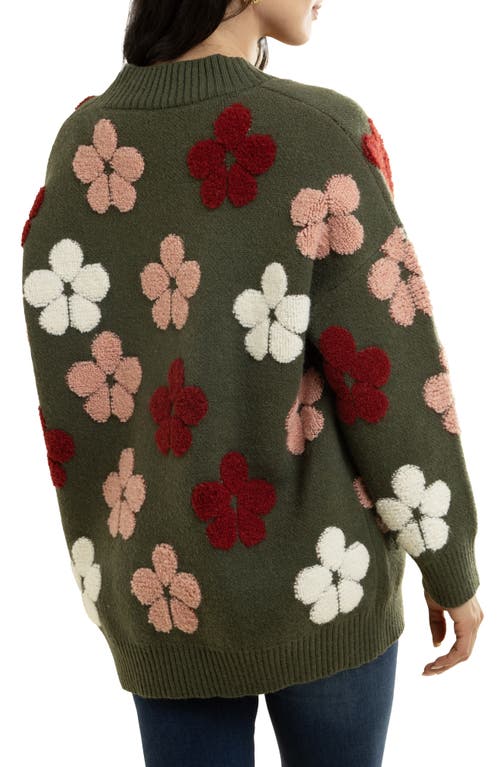 SAACHI SAACHI FLORAL BUTTONED CARDIGAN