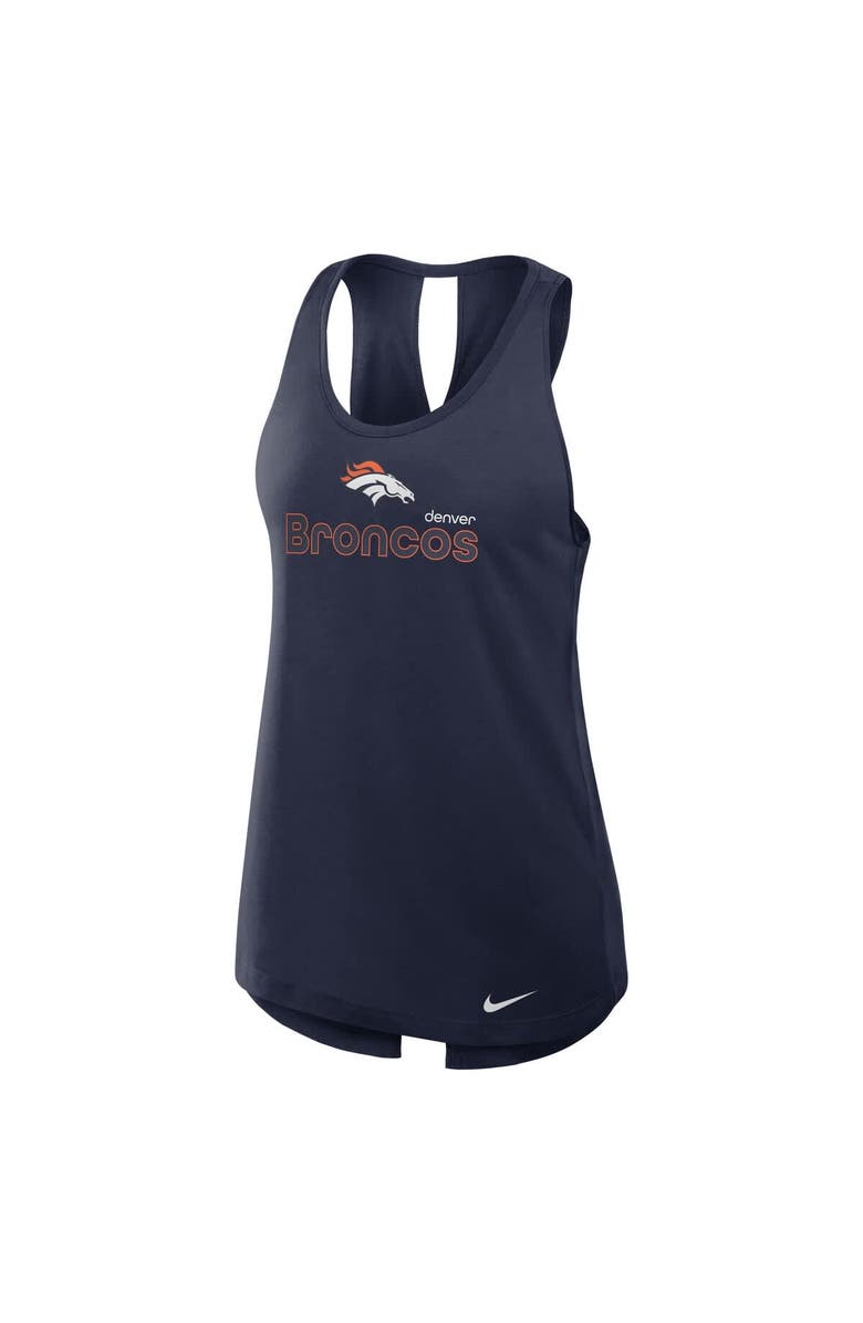 Nike Women's Nike Navy Denver Broncos  Crossback Performance Tank Top, Alternate, color, Navy