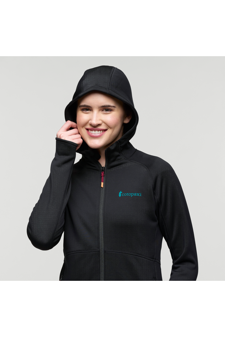 Tempa Fleece Hooded Jacket - Women's, Alternate, color, Cotopaxi Black
