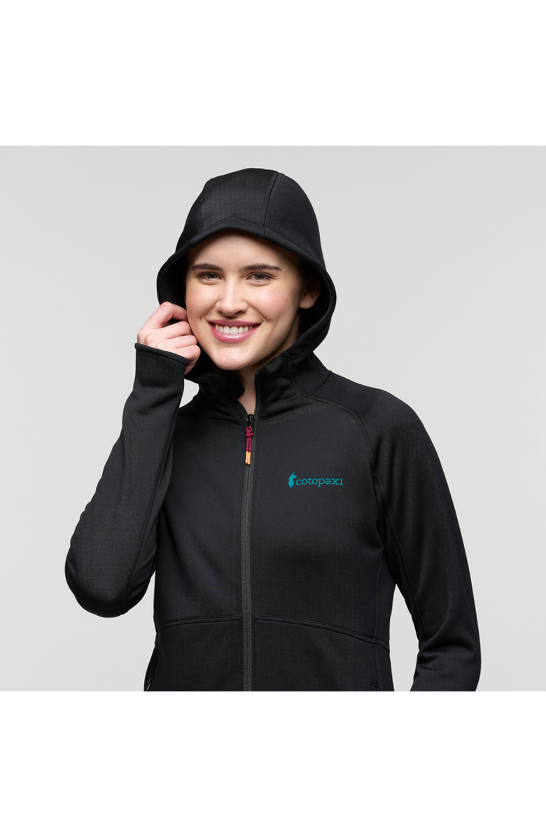 Cotopaxi Tempa Fleece Hooded Jacket - Women's, Alternate, color, Cotopaxi Black
