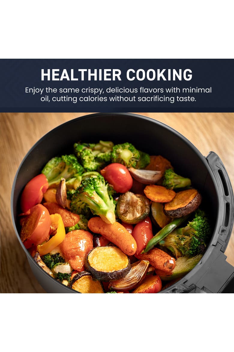 5.3 Qt Digital Air Fryer with Air Circulation, Alternate, color, Black