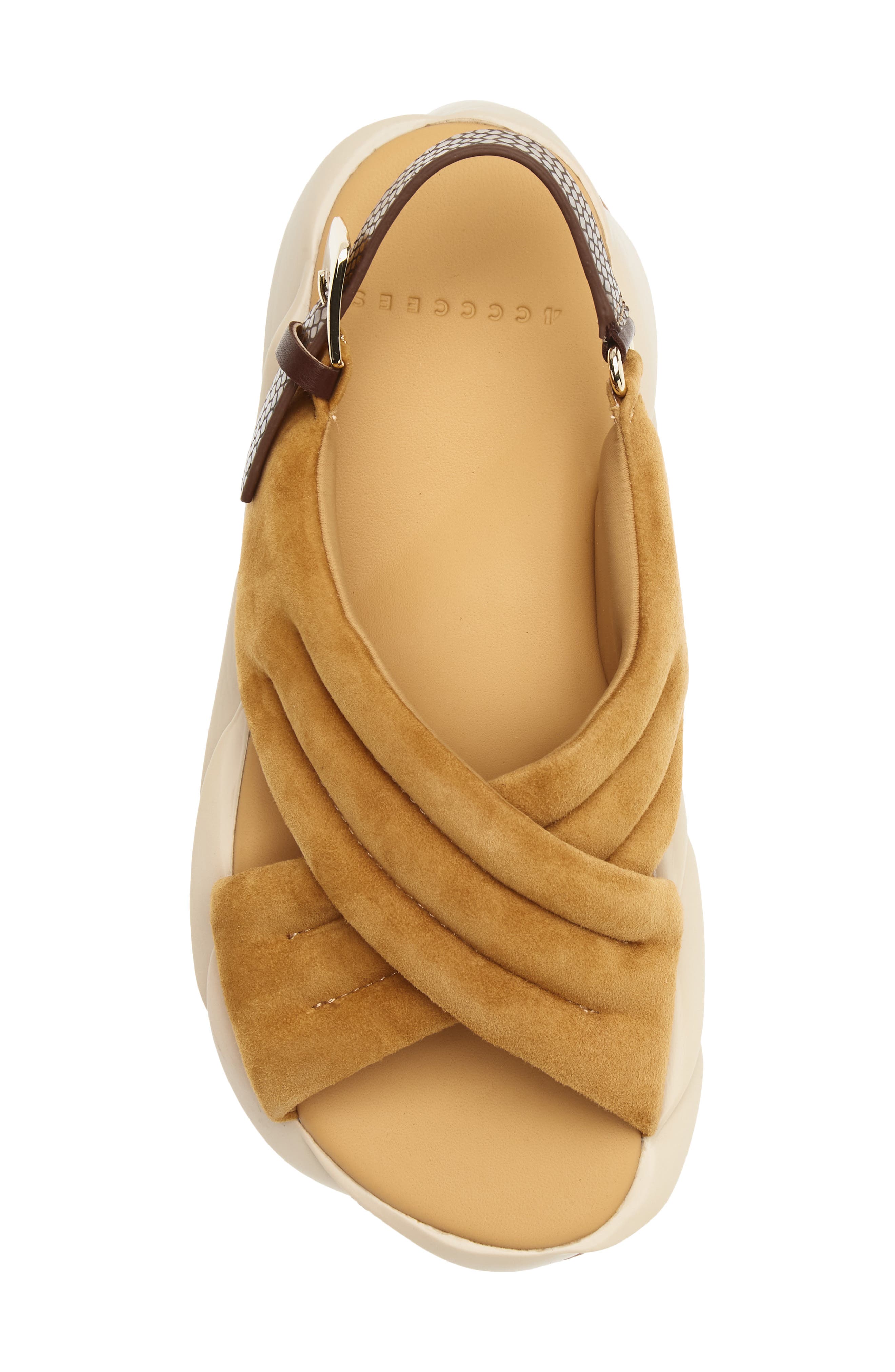 Mellow Mana Leather Sandal, Alternate, color, DESERT