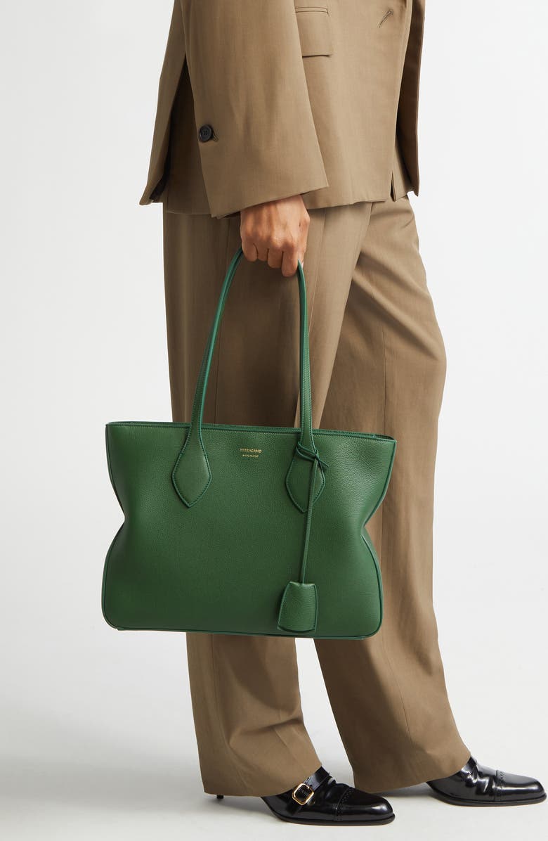 FERRAGAMO Small Star Leather Tote Bag, Alternate, color,