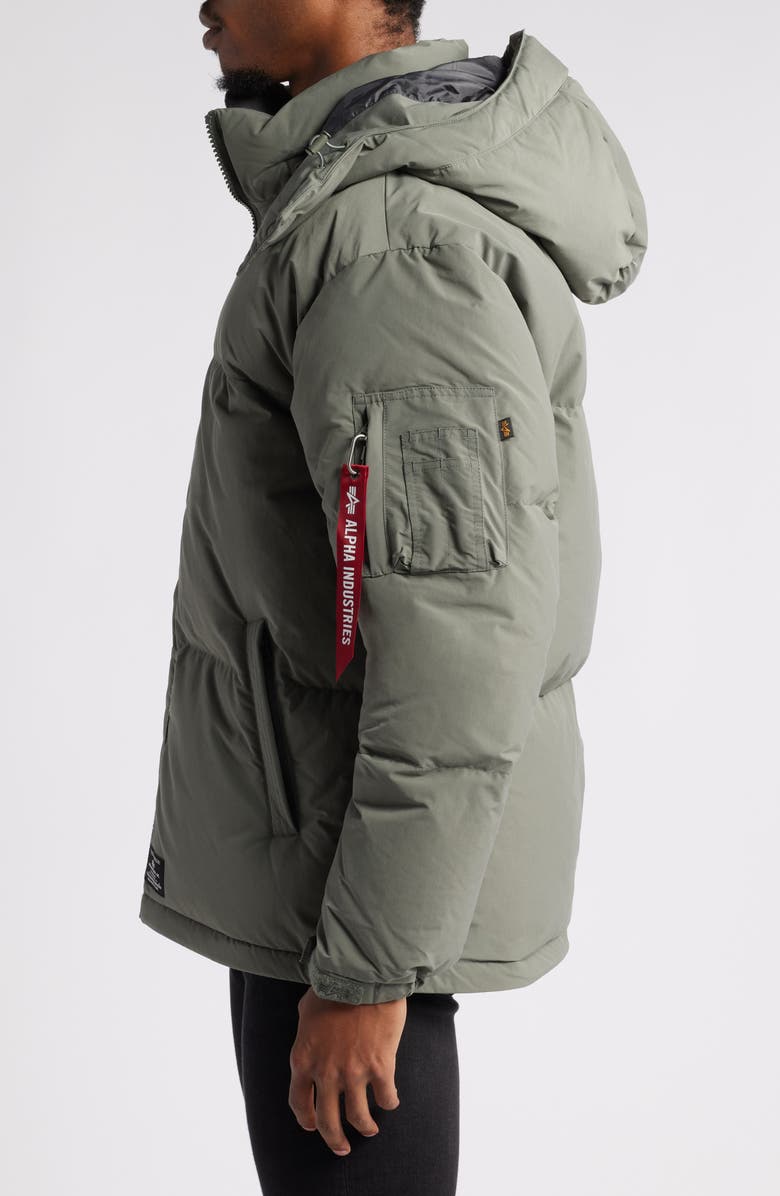 Alpha Industries Puffer Parka, Alternate, color, Field Gray