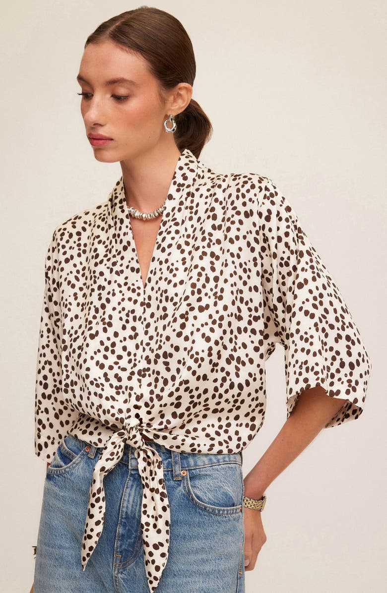 FIFTEEN TWENTY Bernice Tie Front Shirt, Alternate, color,