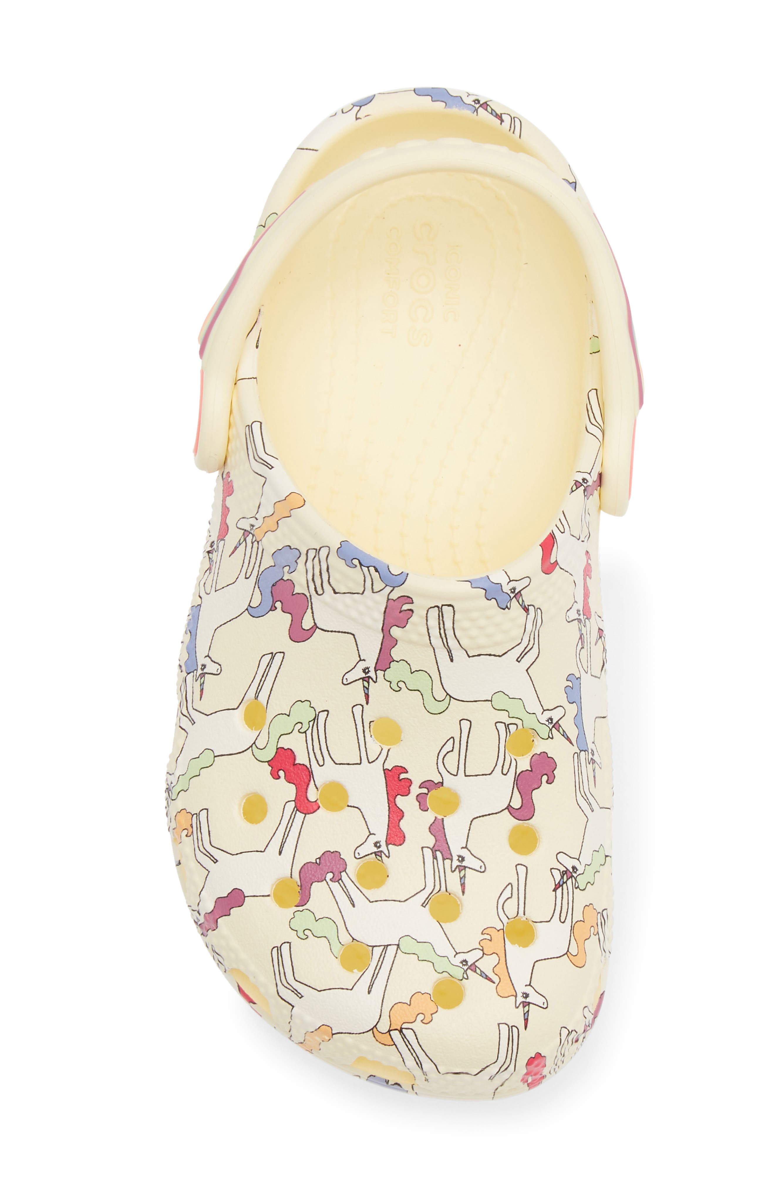 Kids' Classic Unicorn Clog, Alternate, color, YELLOW LIGHT