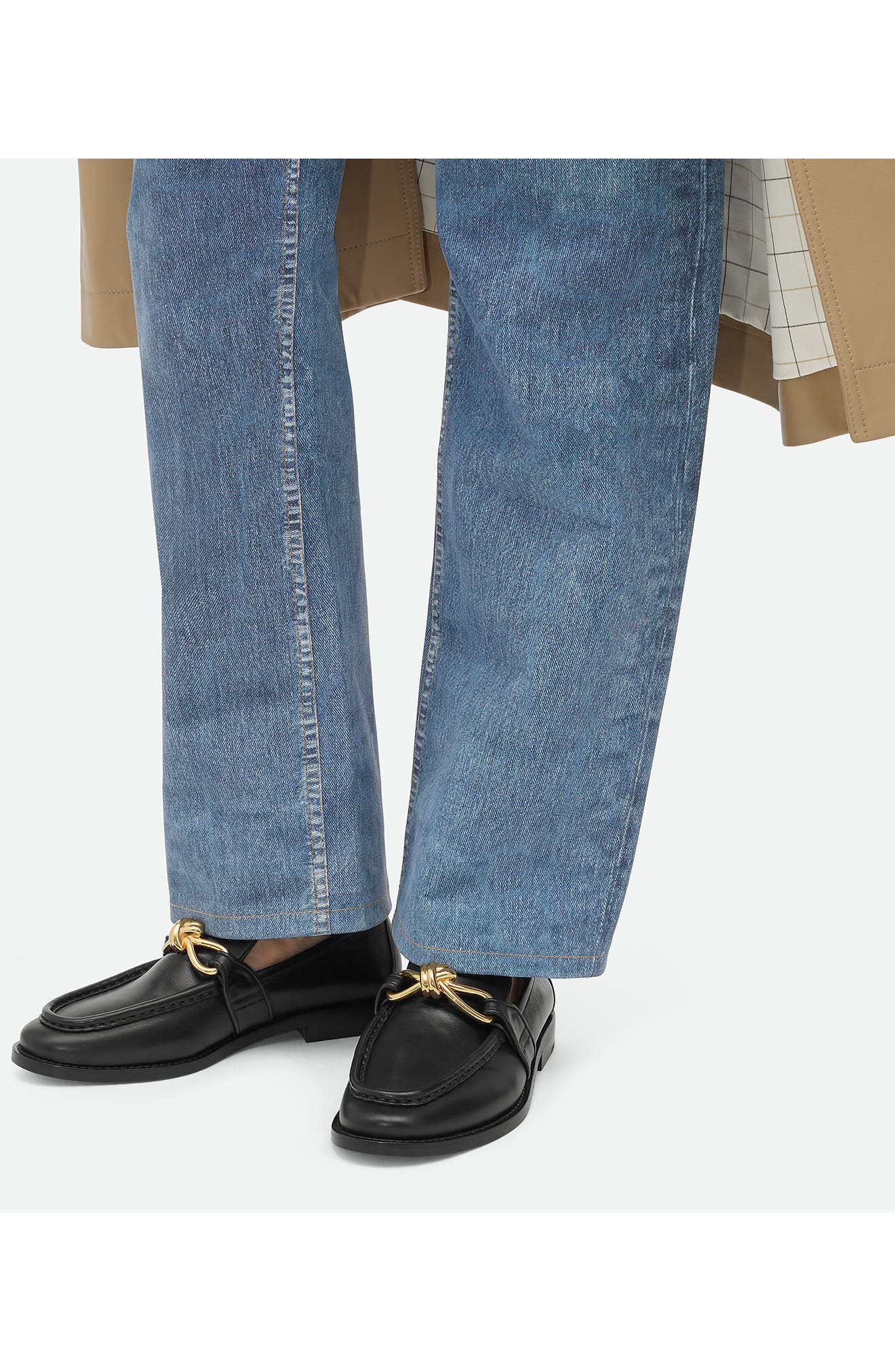 Bottega Veneta Astaire Knot Bit Loafer, Alternate, color, Black