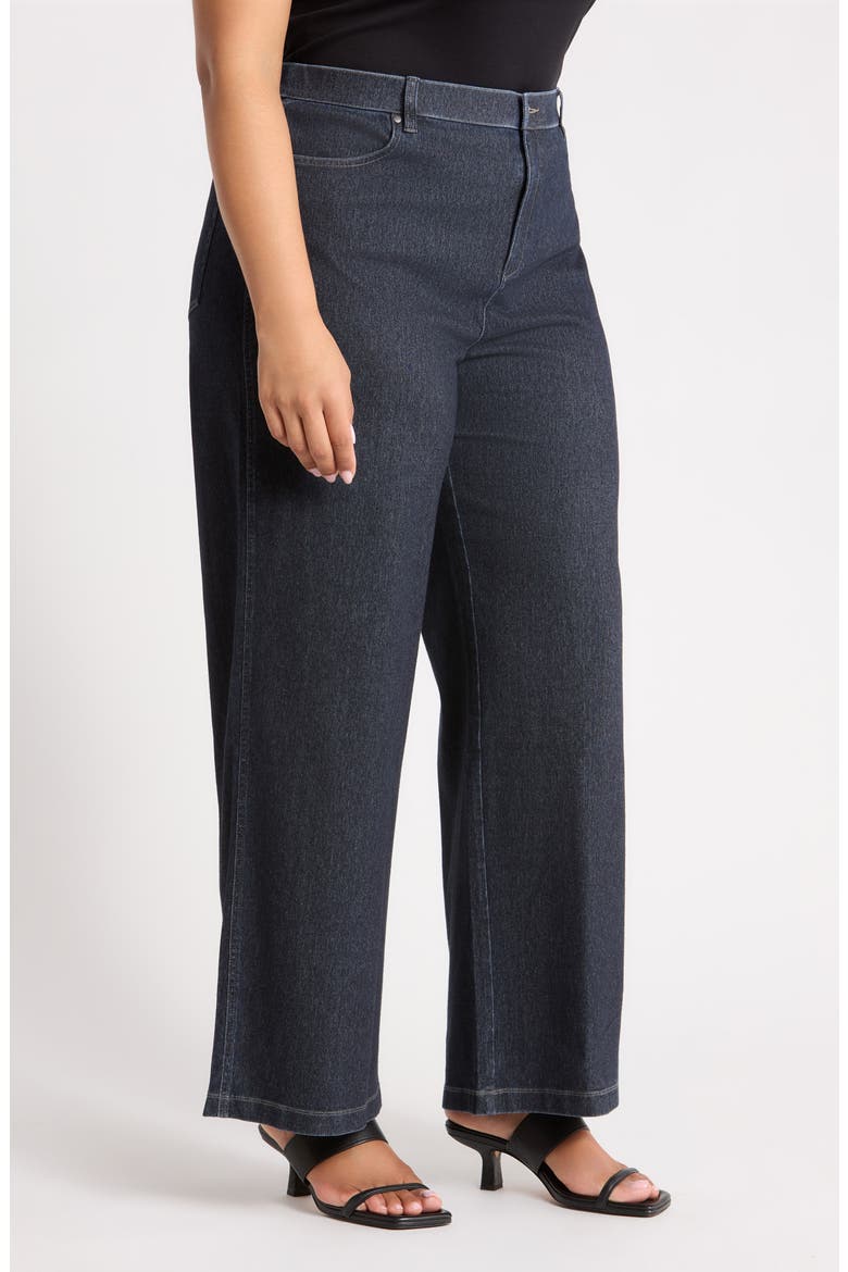 Wide Leg Jeans, Alternate, color, DARK WASH
