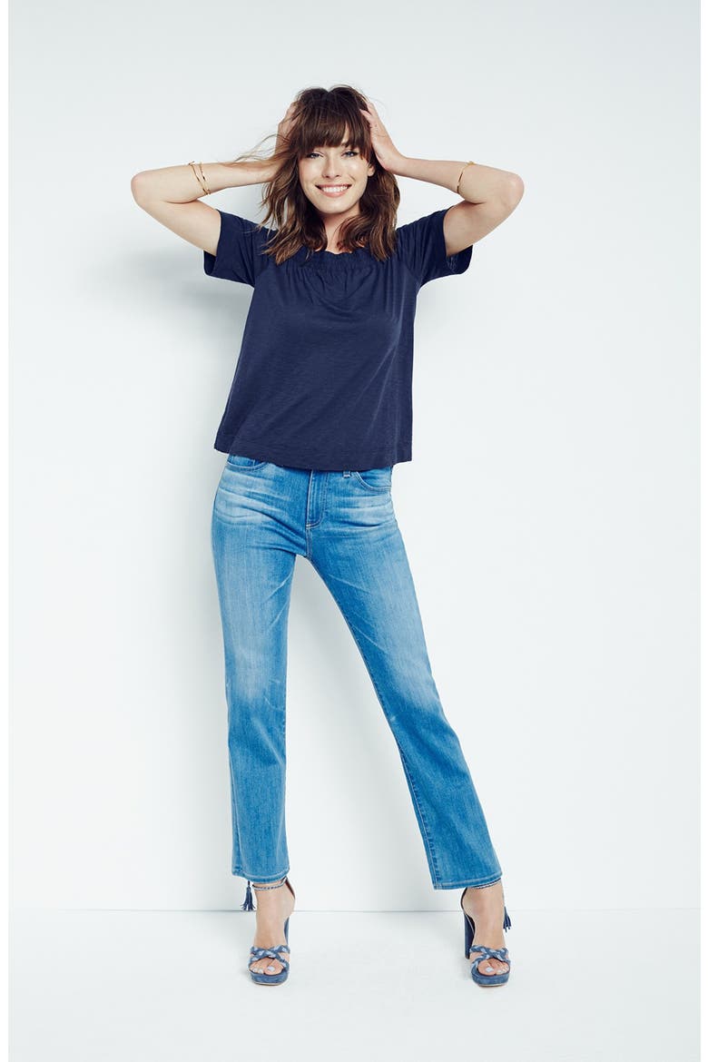 'Jodi' Crop Slim Flare Jeans, Alternate, color, 10 YEARS LIBERATION