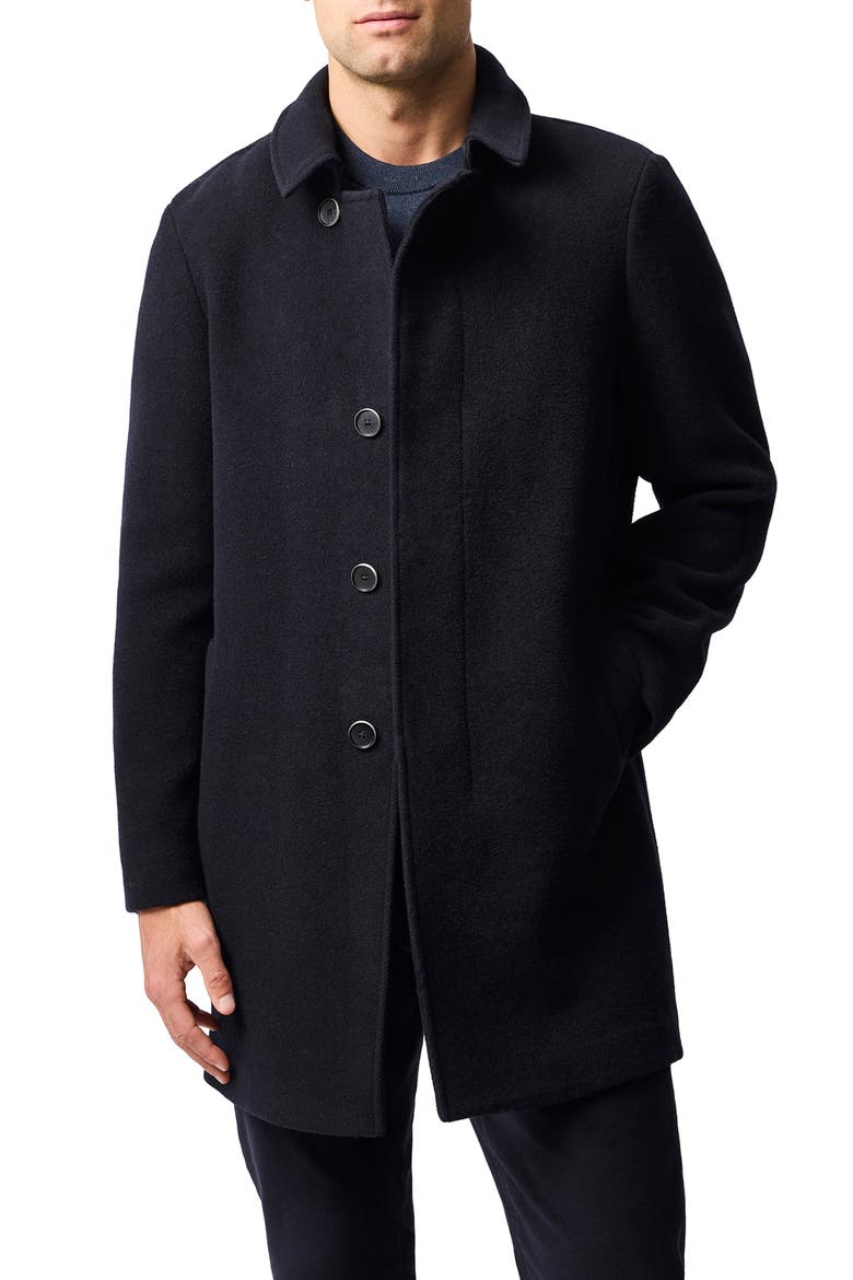 Murchison Wool Blend Overcoat, Main, color, MIDNIGHT
