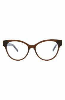 Saint Laurent 53mm Cat Eye Optical Glasses