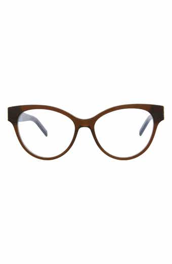 Saint Laurent 53mm Cat Eye Optical Glasses