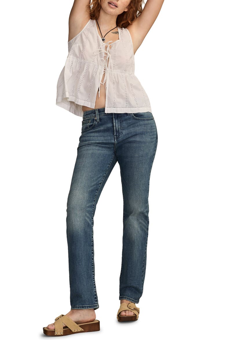 Curvy High Waist Straight Leg Jeans, Alternate, color, GEMINI